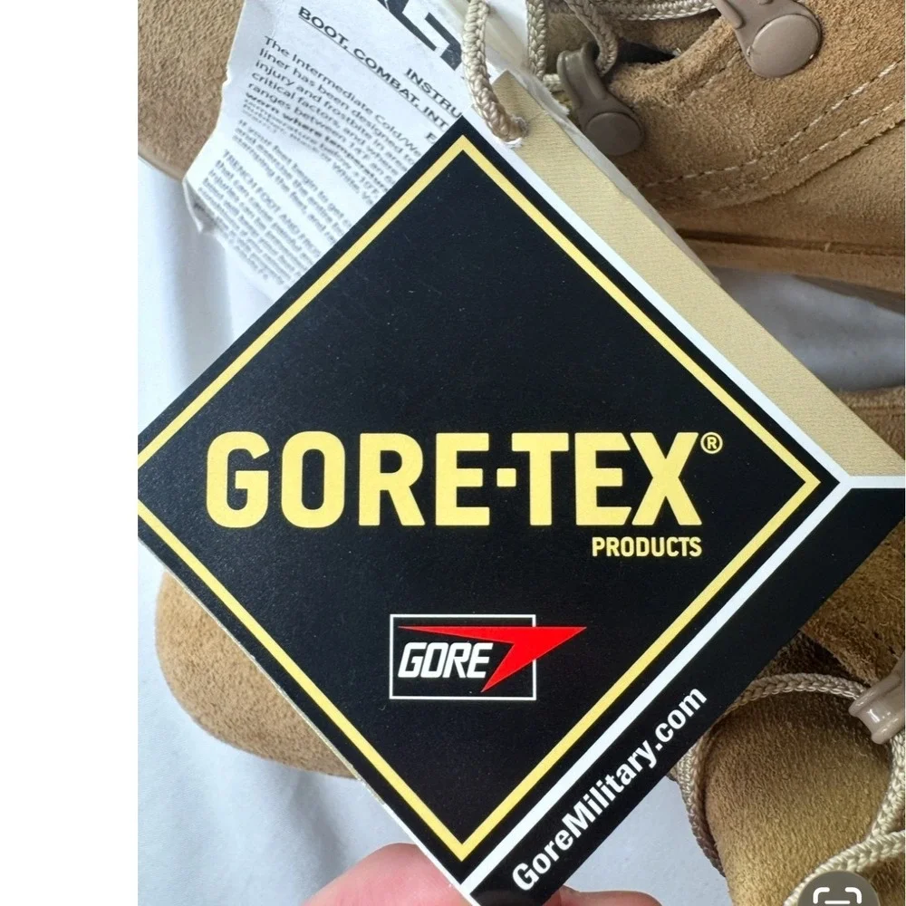 Altama 11461B Mens Gore-Tex Weather Combat Boots Tan Suede 10R NSN 8430016193502